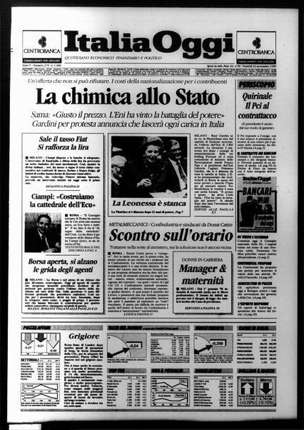 Italia oggi : quotidiano di economia finanza e politica